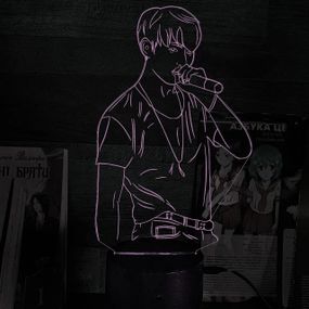 Акриловый светильник-ночник Чон Джонгук белый tty-n001518