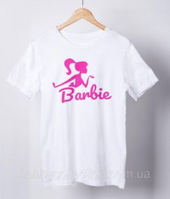 Футболка жіноча із принтом "Barbie" біла