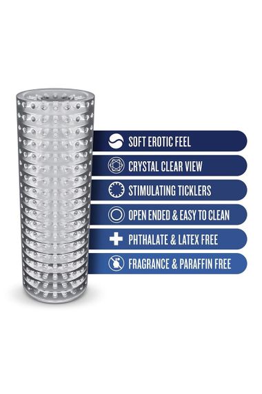 Мастурбатор нереалістичний Blush Rize прозорий, 13 см Sex Aura | Зображення 3