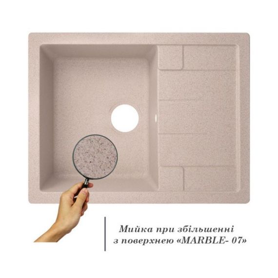 Кухонная мойка Lidz 650x500/200 MAR-07 (LIDZMAR07650500200) | Зображення 2