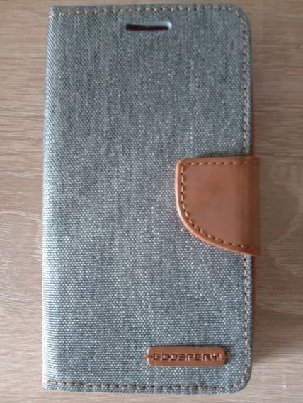 Чохол-книжка Goospery з тканини для Lenovo A1010 сірий