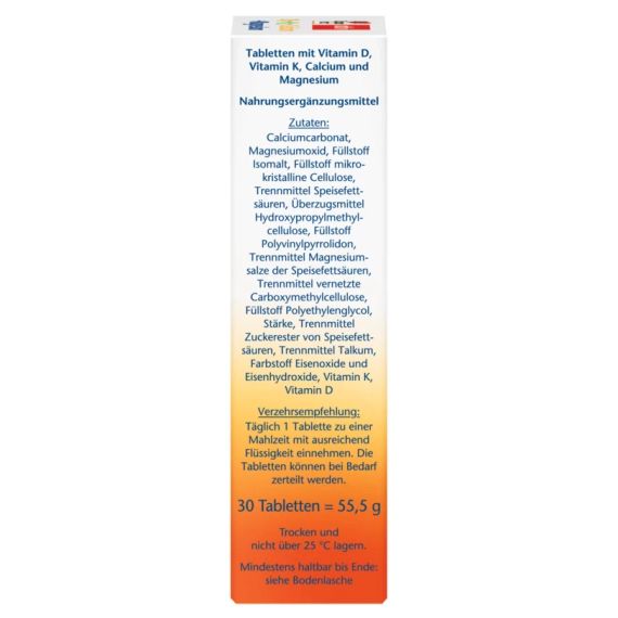 Вітаміни Doppelherz D3 + K2 + Calcium + Magnesium Доппельгерц Д3 + К2 + Кальцій + Магній формула для кісток та зубів | Зображення 3