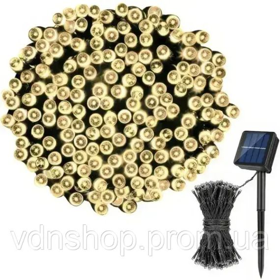 Уличная гирлянда с солнечной панелью линза диод SFK-16 Водонепроницаемые светодиодные лампы-гирлянда 10м