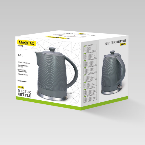 Електрочайник 1,8л 1800W кераміка (диск) MR-078 Maestro | Зображення 3