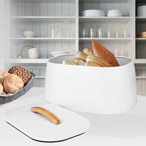 Хлебница Maestro МR-1675 White 16.5х24х33.5 см белая