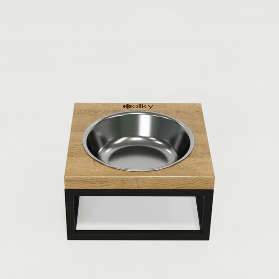 Миска на подставке для кошек и маленьких собак Hollky Base Solo S (1 × 0,45 л) Solo S-18187-BLNT | Зображення 3