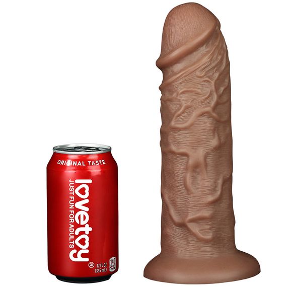 Фаллоимитатор - King-Sized Realistic Chubby Dildo 10.5" Brown sexstyle | Зображення 9