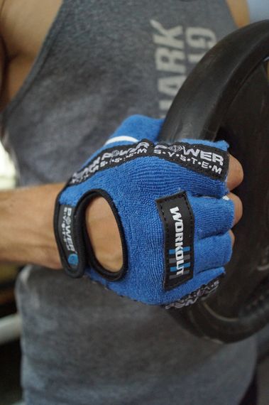 Рукавички для фітнесу Power System PS-2200 Workout Blue L | Зображення 7