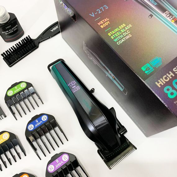 Машинка для стрижки хорошая, Машинка для стрижки с множеством насадок Триммер висков DE-15 | Зображення 9