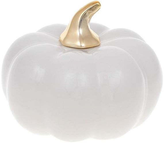 Декоративна статуетка Pumpkin White 10 см