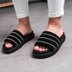 Шлепанцы женские Fashion Wocky 2837 38 размер 245 см Черный