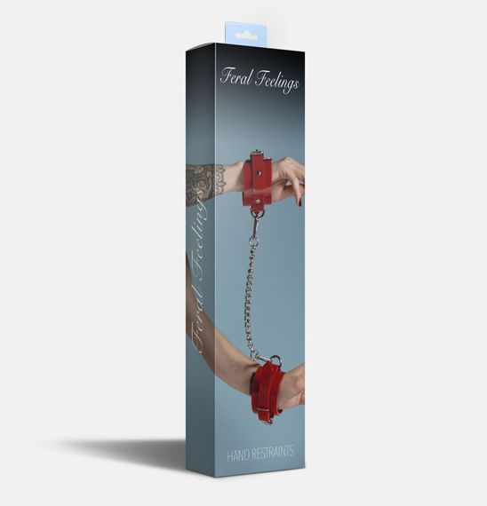 Наручники Feral Feelings Hand Restraints Красные One Size | Зображення 1