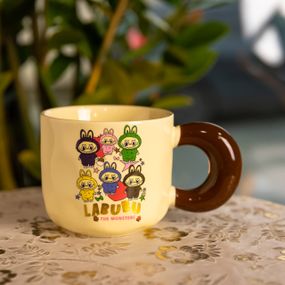 Чашка фарфоровая Labubu The Monsters 400 (мл) подарочная кружка прикольная чашка для детей на подарок FM-21B