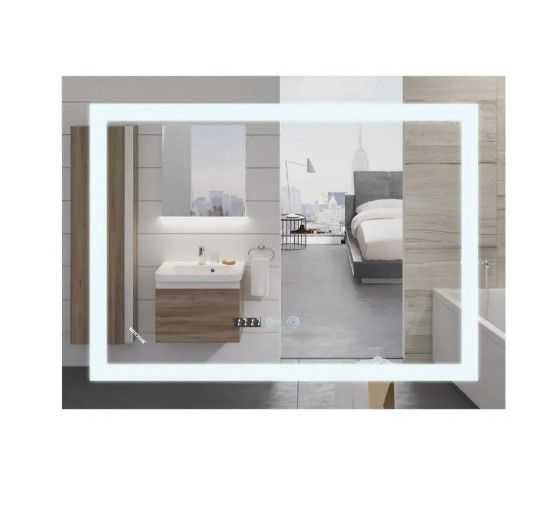 Дзеркало Mixxus Warm MR02-120x80 (годинник, LED-підсвічування, антизапотівання) (MI6001)