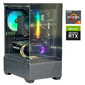 Ігровий ПК Gigabyte Tower / AMD Ryzen 5 5500 (6 (12) ядер по 3.6 - 4.2 GHz) / 16 GB DDR4 / 512 GB SSD / nVidia GeForce RTX 5050, 8 GB GDDR6, 128-bit / 550W / Win 11 б/в