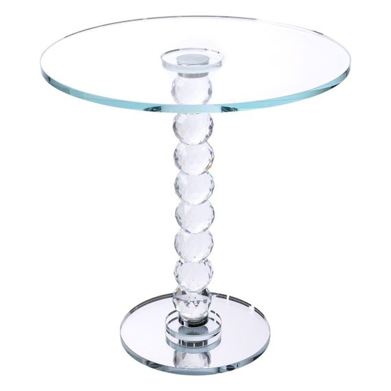 Тортівниця скляна на ніжці 30×32 см см підставка для торта, капкейків прозора HP-4-81L | Зображення 2