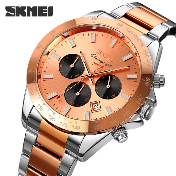 Чоловічий годинник Skmei 9259RGRG Rose Gold-Rose Gold | Зображення 1