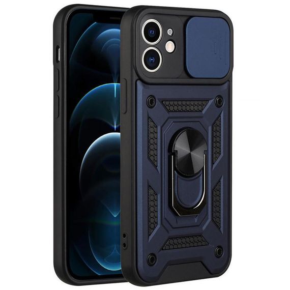 Чохол Ummi Camshield Serge Ring для Apple iPhone 11 (6.1") Синій