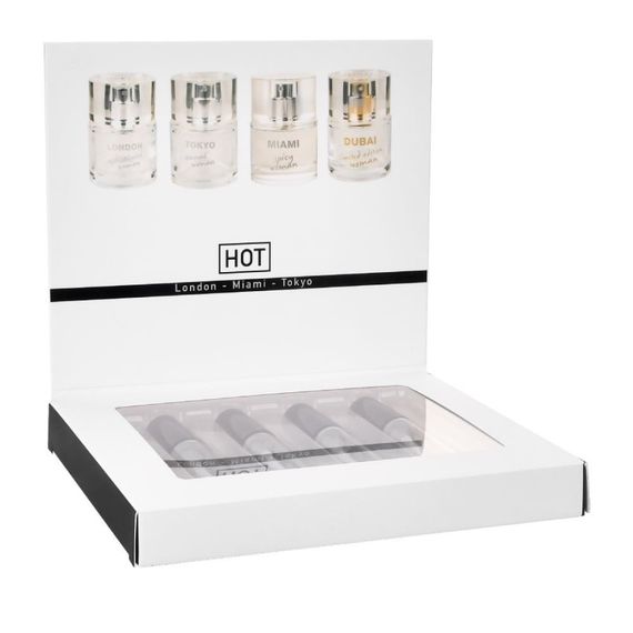 Набір жіночих парфумів з феромонами HOT LMTD Pheromone Perfume Women, 4x5 мл Sex Aura | Зображення 3