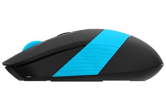 Миша бездротова A4Tech Fstyler FG10 (Blue),  USB, колір чорний+блакитний | Зображення 3