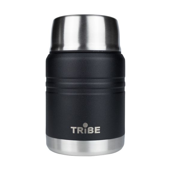 Термос харчовий Tribe Food Jar 0,45 л чорний, термос трайб для їжі, термос для супу