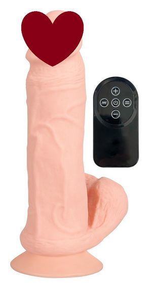 Вибратор на присоске Nature Skin Bendable RC Vibrat sexstyle