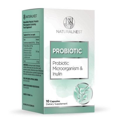 Диетическая добавка NATURALNEST «Пробиотики с инулином» 10 капсул