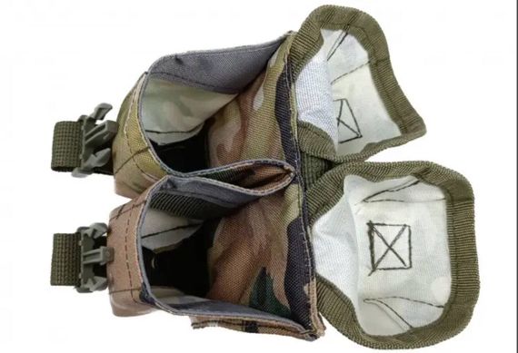 Підсумок гранатний подвійний мультикам (MOLLE, підсумок для гранат на розгрузку, жилет, РПС) | Зображення 4