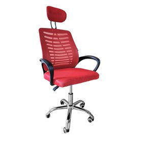 Крісло офісне на колесах Bonro Бонро B-6200 червоне (42400130)