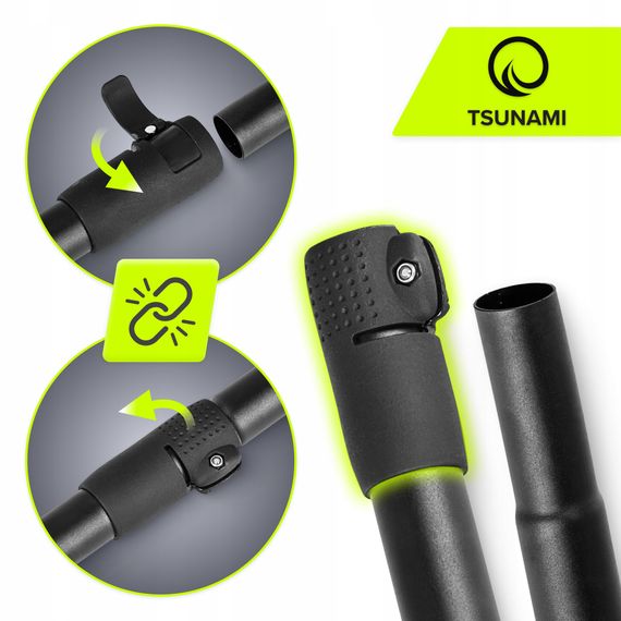 Весло для SUP дошки TSUNAMI 2 в 1 160-225 см регульоване, складне Black (P-5907739316431) | Зображення 3