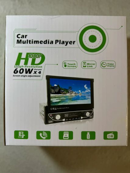 Автомагнітола 7-дюйм.HD авто.радіо MP5-плеєр, FM, AM, RDS, Bluetooth та телефонного зв'язку з дистанційним керуванням | Зображення 3