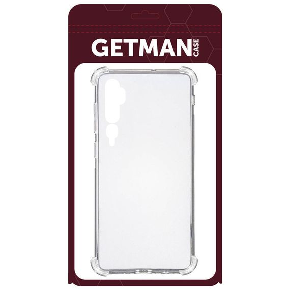 TPU чохол GETMAN Ease logo посилені кути для Xiaomi Mi Note 10 / Note 10 Pro / Mi CC9 Pro Безбарвний (прозорий) | Зображення 1