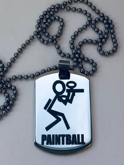 Сувенірний жетон Primo DOG TAG Paintball - Silver | Зображення 2