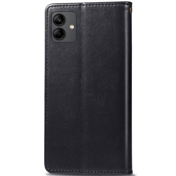 Кожаный чехол-книжка GETMAN Gallant (PU) для Samsung Galaxy A05 Черный | Зображення 1