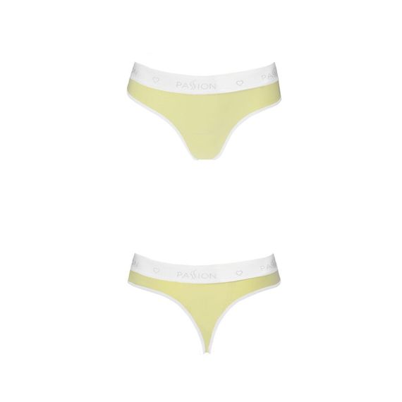 Спортивные трусики-стринги Passion PS007 PANTIES L, yellow | Зображення 3