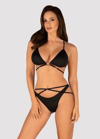 Комплект Obsessive Cobra Nive set Черный L/XL