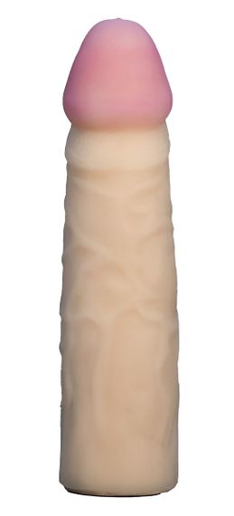 Насадка для страпона телесная EGZO Ciberskin NSTR06 ( 18 см х 4,2 см ) sexstyle | Зображення 3