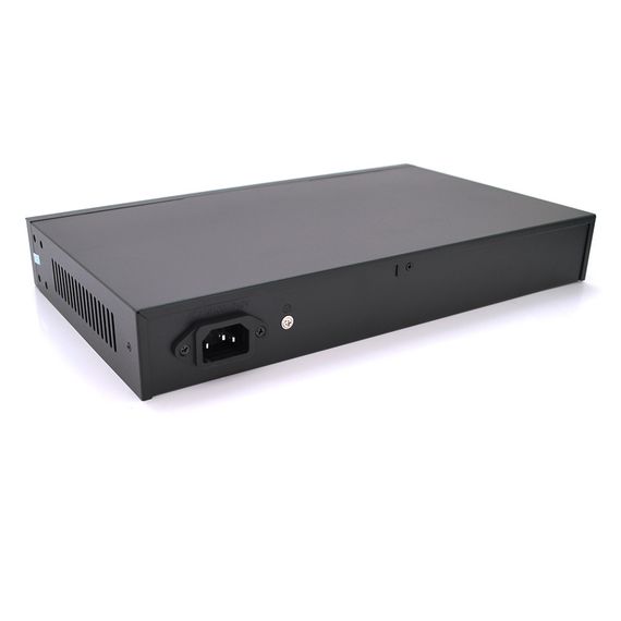POE комутатор Merlion 24 POE 10/100 + 2 RJ45 10/100/1000+ вбудований блок живлення 52V 5.8A | Зображення 1