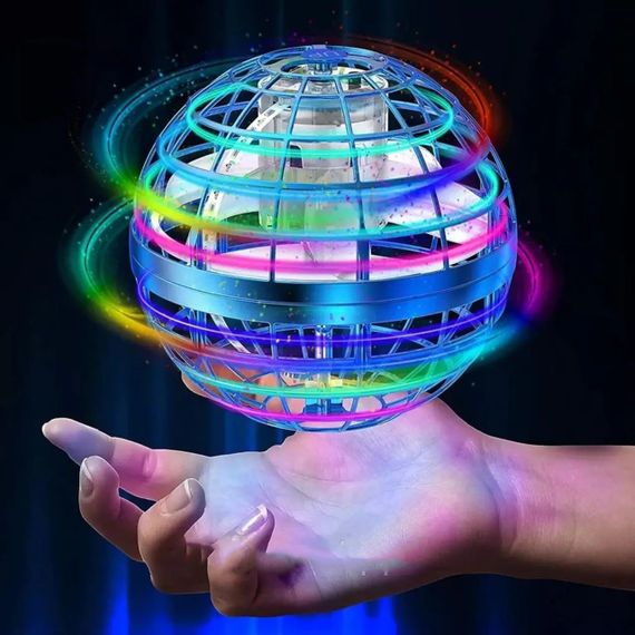 Летающий шар спиннер светящийся FlyNova Pro Gyrosphere, Летающий спиннер flying fidget KR-573 spinner, спиннер | Зображення 4