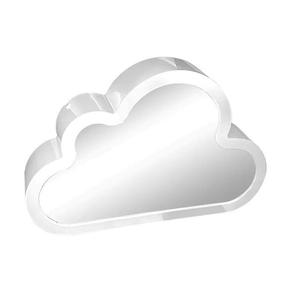 Ночник настольный Облако с тюльпанами, 20х13х4 см / Светодиодный светильник зеркало / Ночник в форме облака | Зображення 3