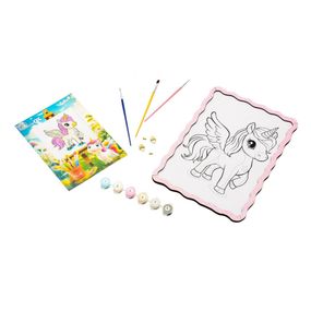 Картина по номерах "Єдиноріг" Puz-22943 формат А4 пензлик, фарби, кріплення для стіни