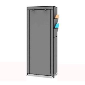 Складна тканинна шафа для взуття на 9 полиць T-1099 Сірий