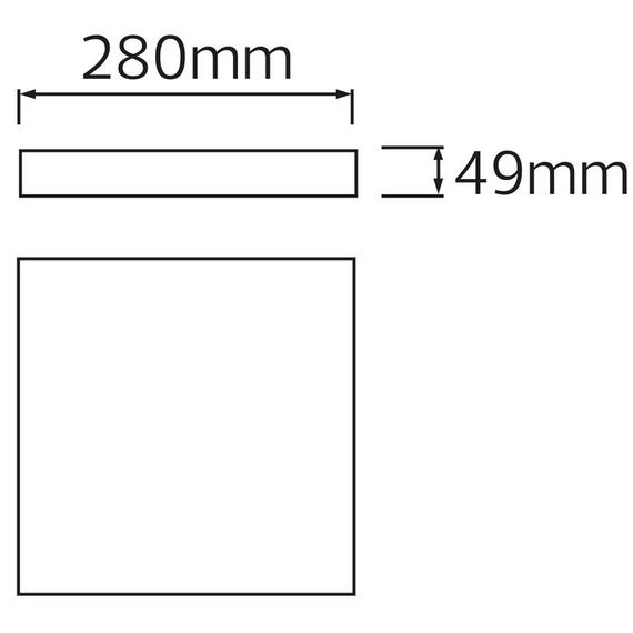 Світильник накладний квадратний  "ANDREA/S-20" 20W IP 54 6400K  білий 016-067-0020-010 | Зображення 2