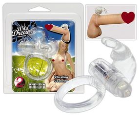 Кольцо с вибрацией ЗАЙЧИК Sex Aura