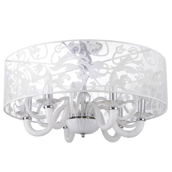 Люстра потолочная с абажуром торт E14 60W WH (BL-059S/6)