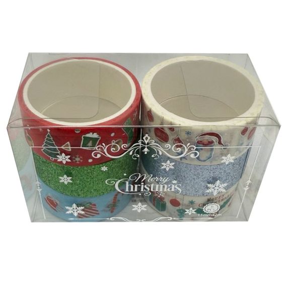 Набор декоративный скотч "Merry Christmas" XM-JD2273-2, 1,5 см x 2 м