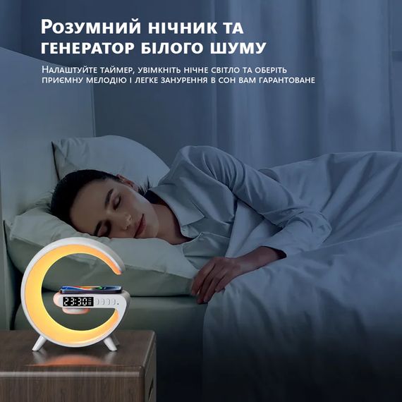 LED лампа - зарядна станція Luxun 15W з бездротовою зарядкою | Зображення 3