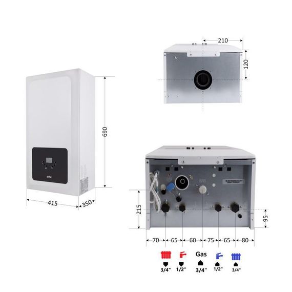 Котел газовий Airfel Optimum Premix 36 кВт | Зображення 1