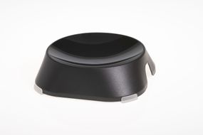 FIBOO Пласка миска з антиковзними накладками Flat Bowl, чорний