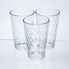Набір склянок для напоїв Crystal Spiral 3 штуки по 470 мл HP-17-21